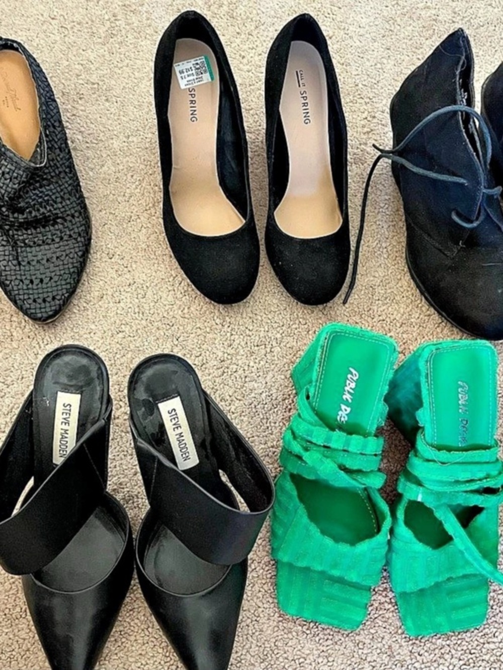 Steve Madden Women's Heels Black & Green